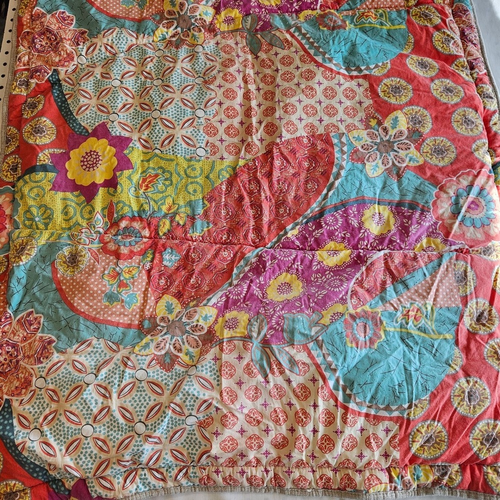 Levtex Baby Zahara Elephant Nursery Baby Blanket Quilt Crib Comforter 42x34 - Picture 4 of 5